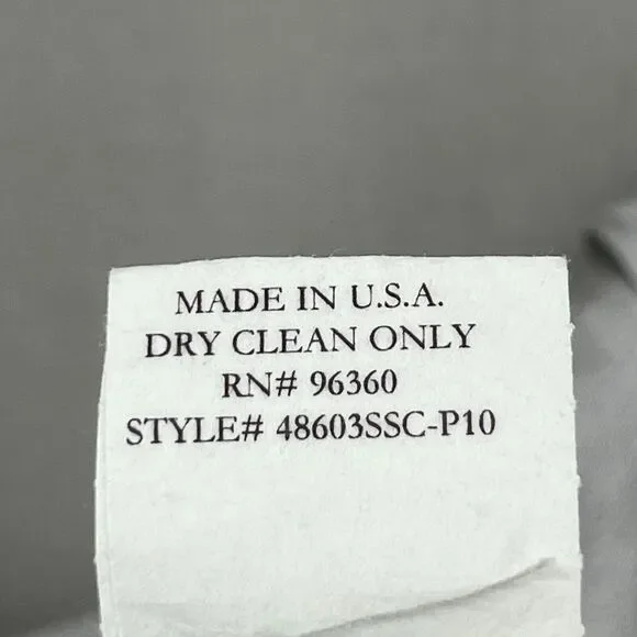 CHAIKEN PROFILE Top 0 XS Stretch Silk Satin Pleated Cap Sleeve Gray Silver USA - Picture 11 of 14